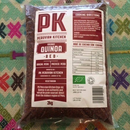 PK ORGANIC RED QUINOA, 2KG BAG